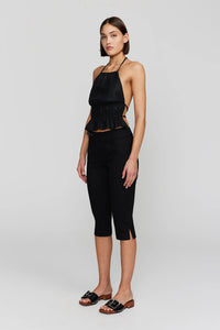 VERITY BACKLESS TOP | BLACK