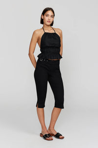 VERITY BACKLESS TOP | BLACK