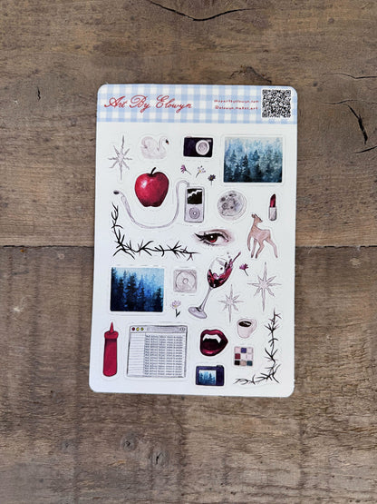 Art By Elowyn Vampires Sticker Sheet 3