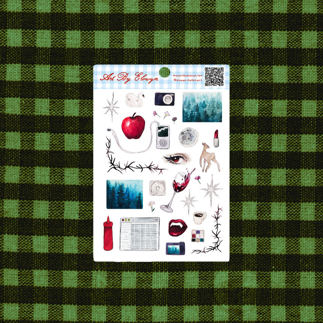 Art By Elowyn Vampires Sticker Sheet 2