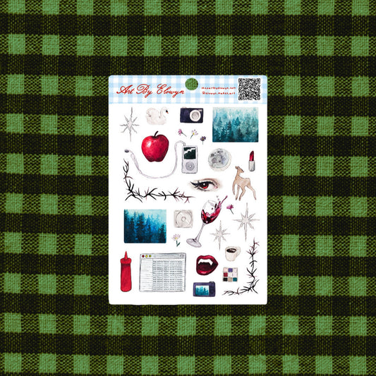 Art By Elowyn Vampires Sticker Sheet 2
