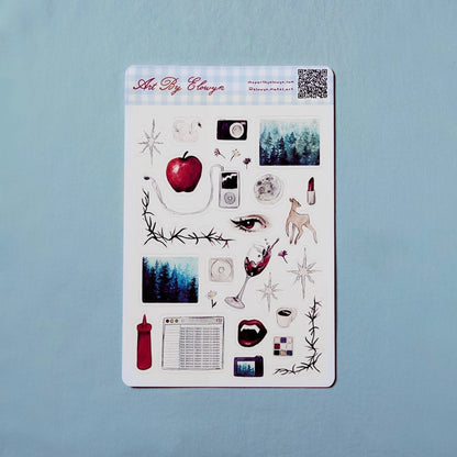 Art By Elowyn Vampires Sticker Sheet