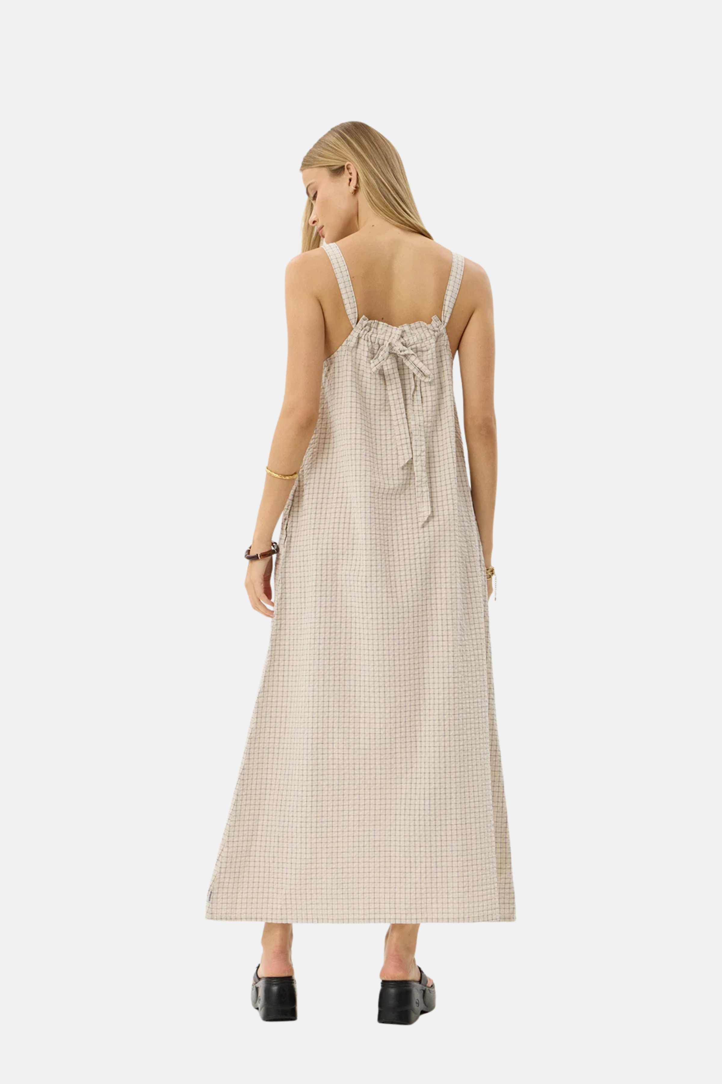 Afends Vania Seersucker Maxi Dress