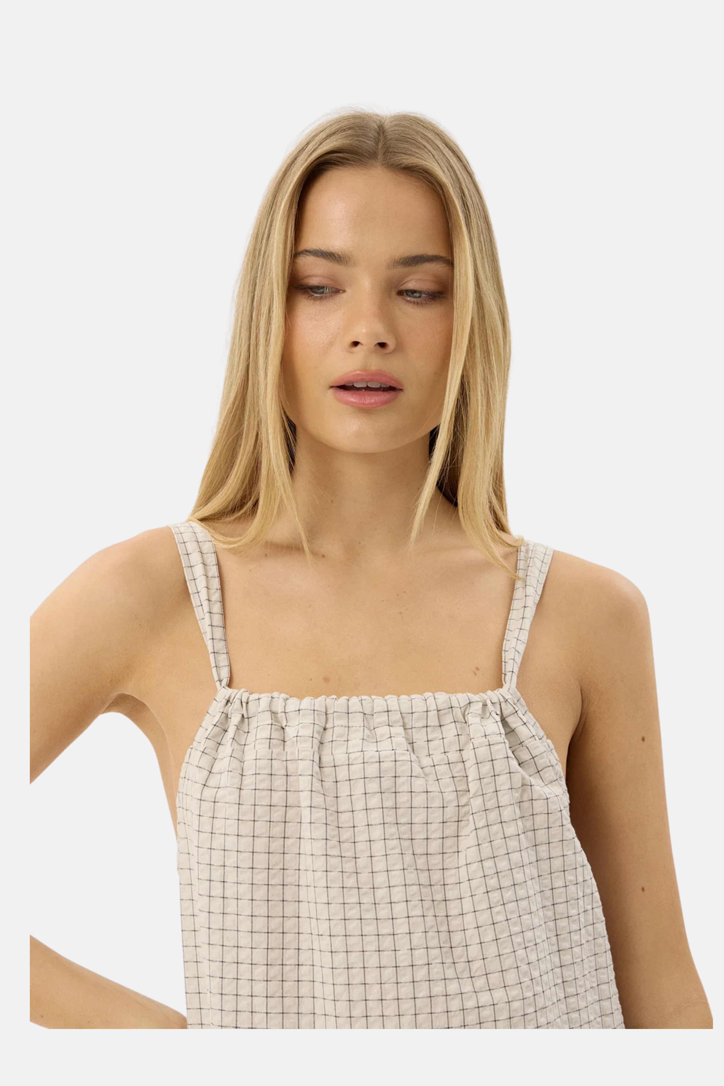 Afends Vania Seersucker Maxi Dress