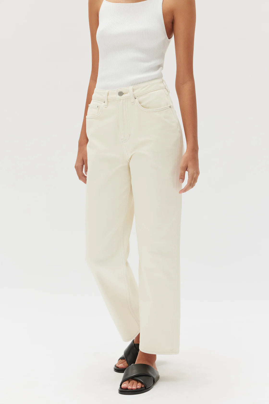 VINTAGE STRAIGHT JEAN | ECRU