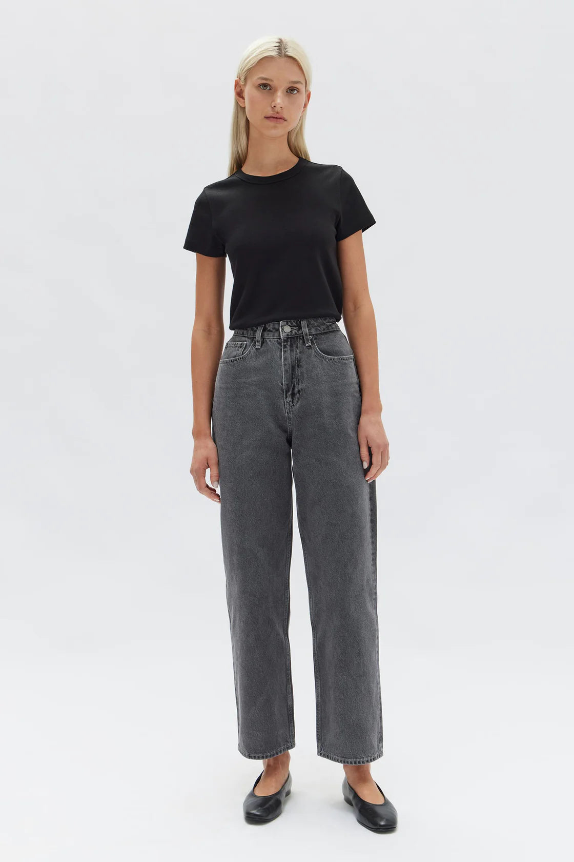 VINTAGE STRAIGHT JEAN | CHARCOAL