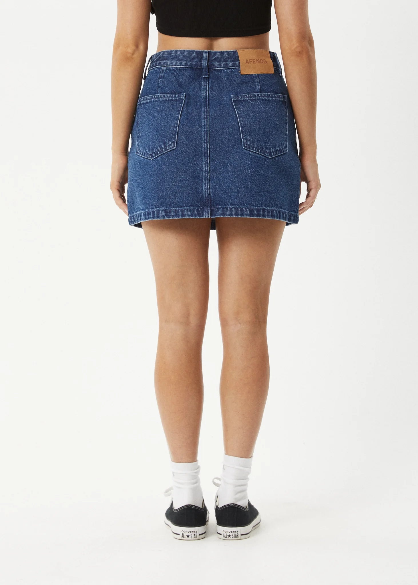 GEORGIA DENIM SKIRT | AUTHENTIC BLUE