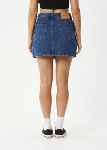 GEORGIA DENIM SKIRT | AUTHENTIC BLUE