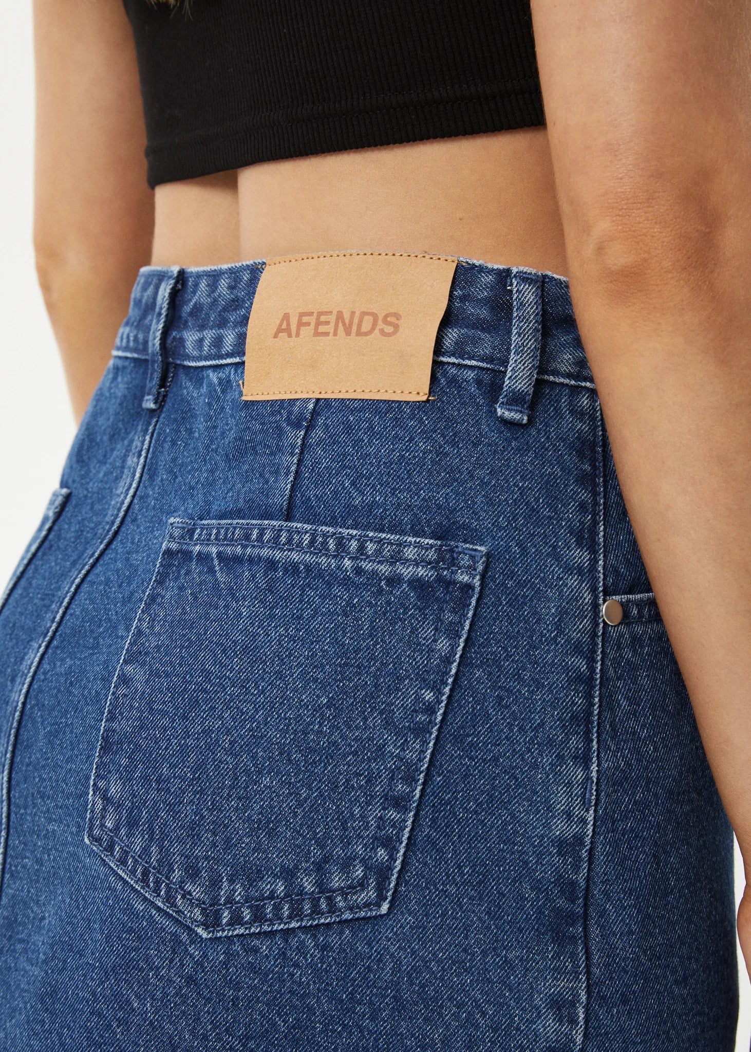 GEORGIA DENIM SKIRT | AUTHENTIC BLUE