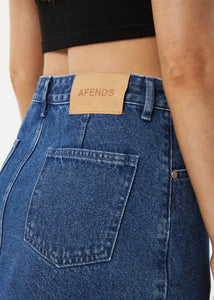 GEORGIA DENIM SKIRT | AUTHENTIC BLUE