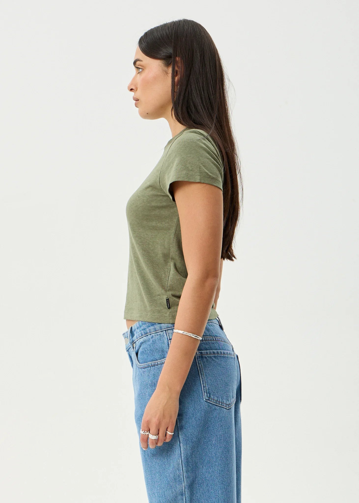 CARMEN BABY TEE | DEEP OLIVE