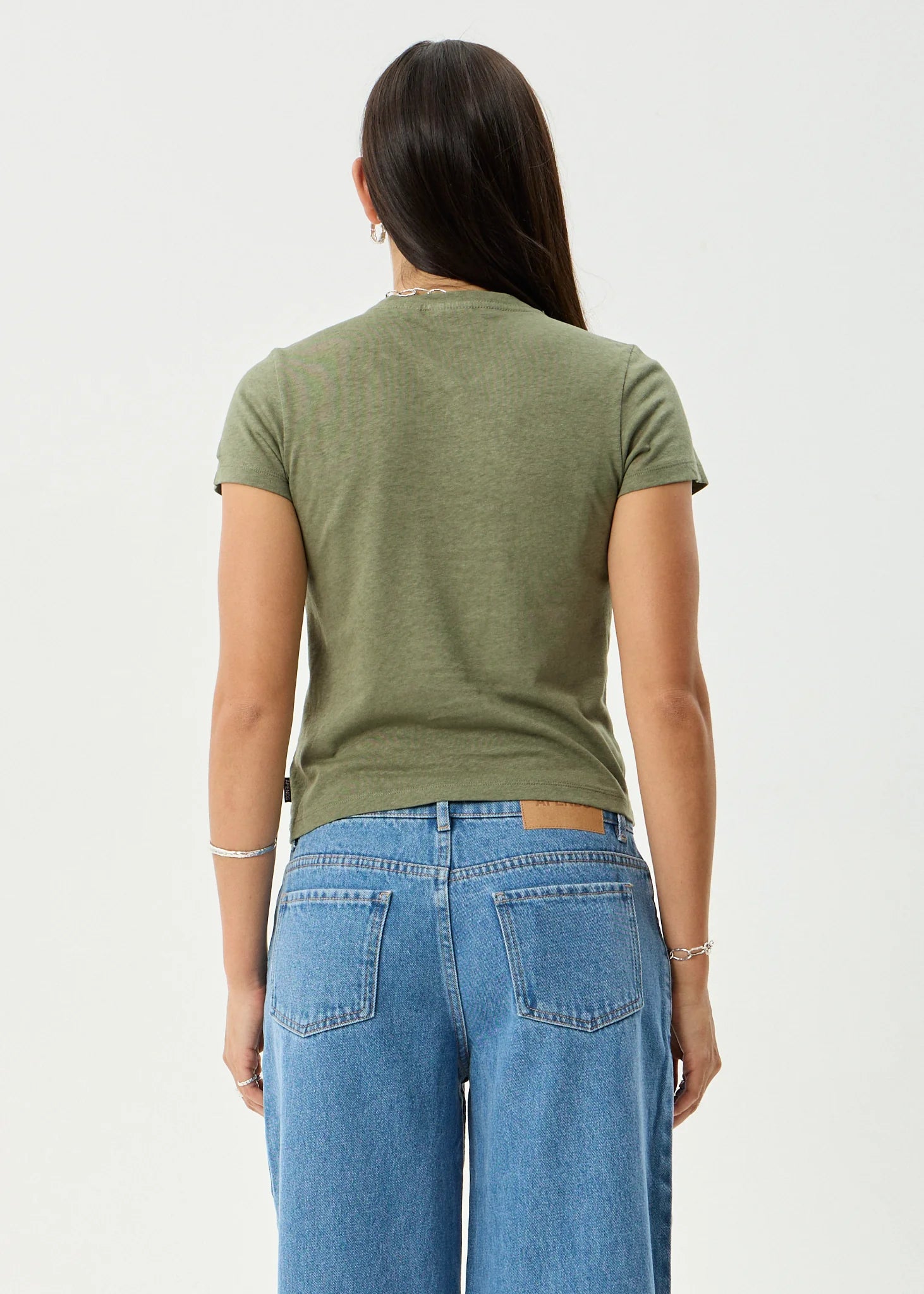 CARMEN BABY TEE | DEEP OLIVE