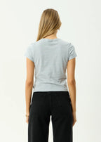 CARMEN BABY TEE | GREY