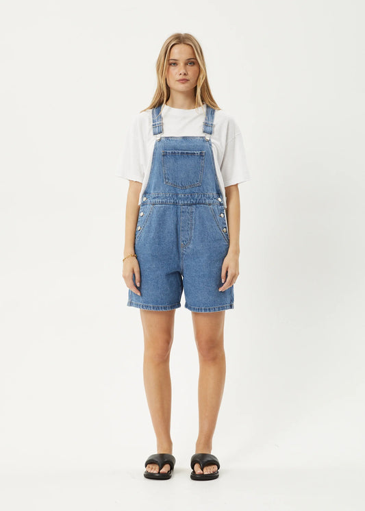 LIL LOUISE DENIM OVERALL | WORN BLUE