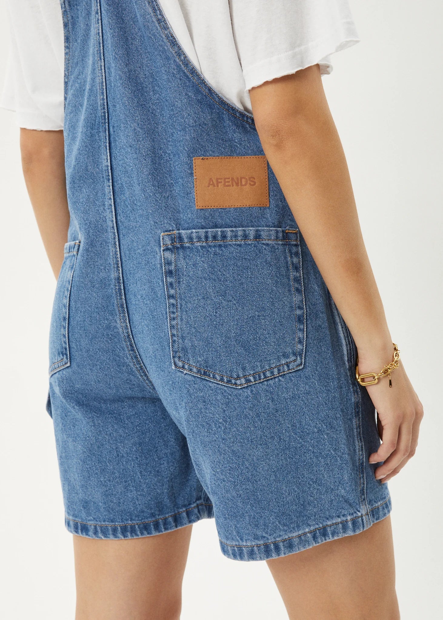 LIL LOUISE DENIM OVERALL | WORN BLUE