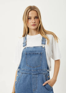 LIL LOUISE DENIM OVERALL | WORN BLUE