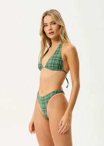LEONIE RECYCLED BIKINI TOP | HUNTER GREEN