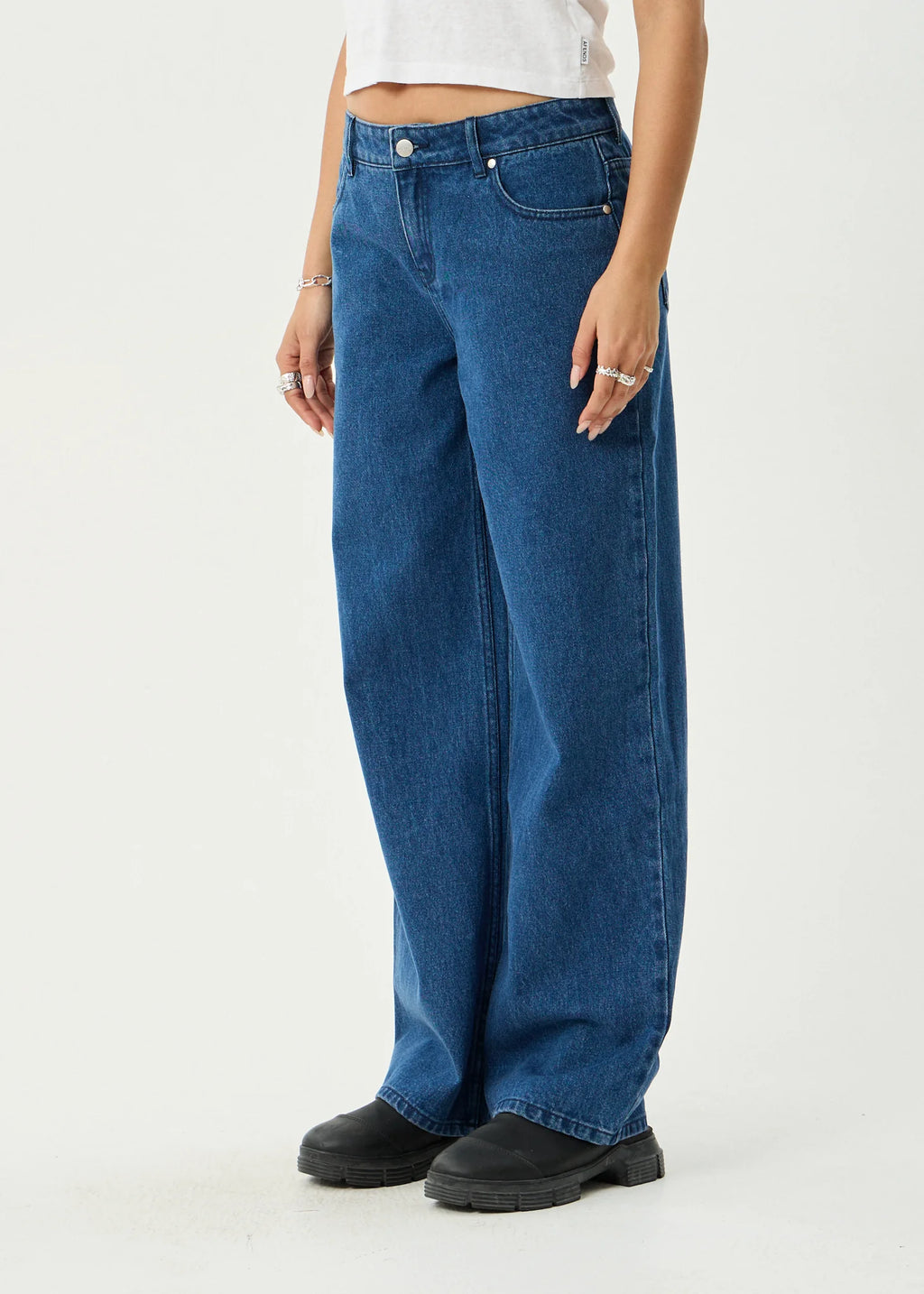ALYRA LOW RISE WIDE LEG JEAN | AUTHENTIC BLUE
