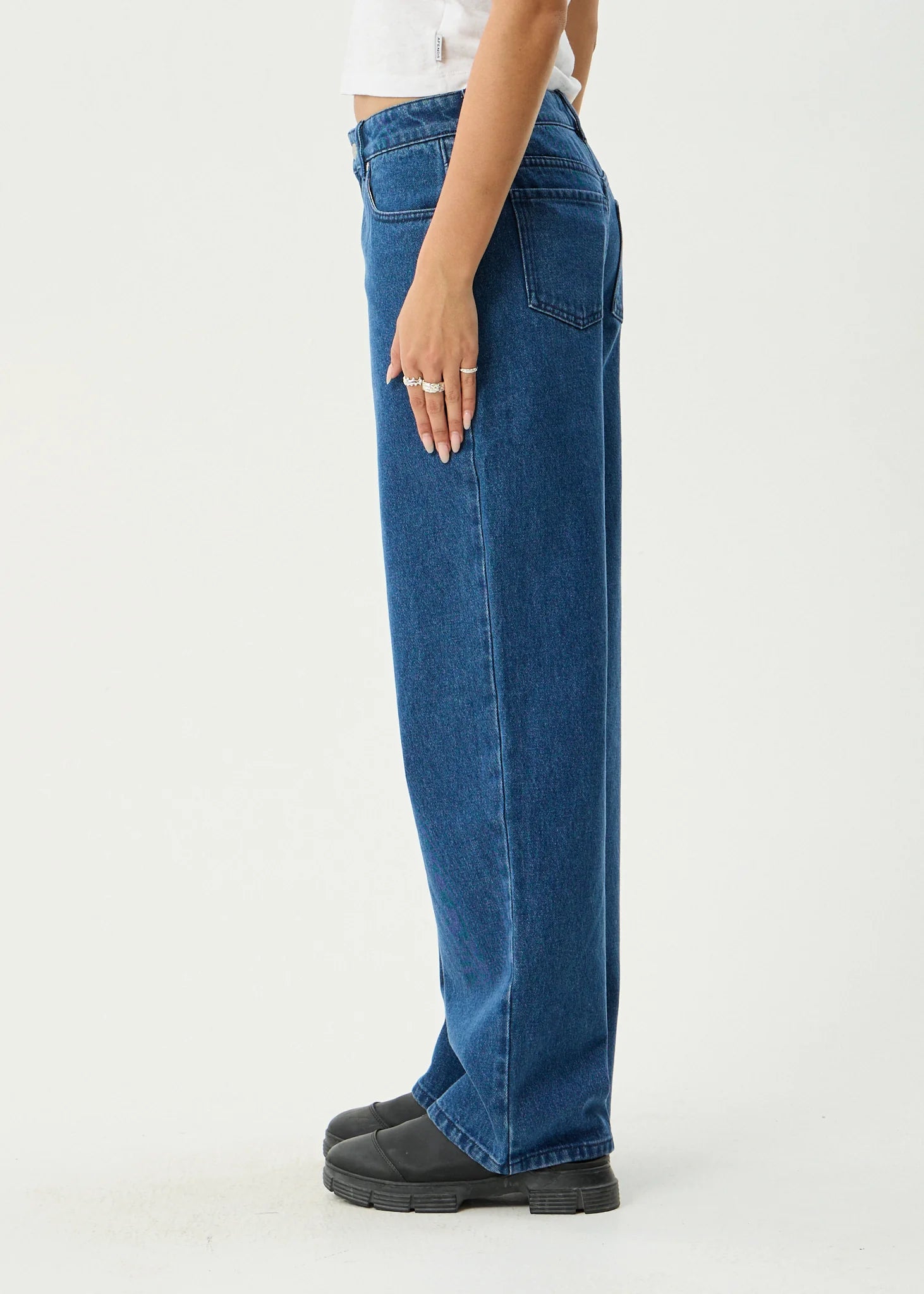 ALYRA LOW RISE WIDE LEG JEAN | AUTHENTIC BLUE