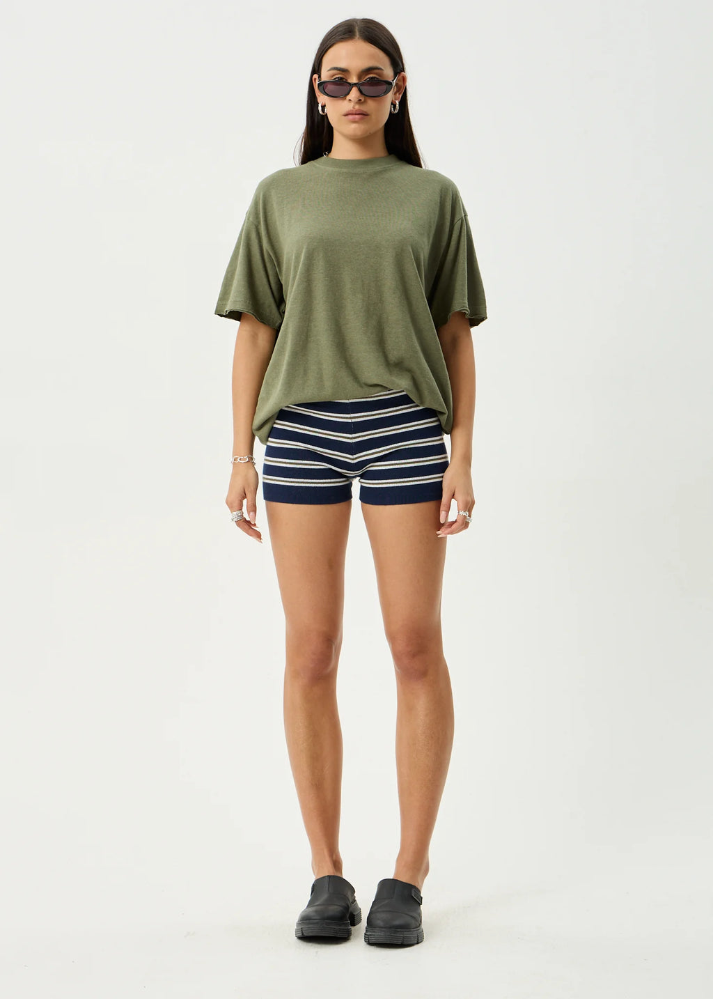 DELTA KNIT SHORTS | NAVY STRIPE