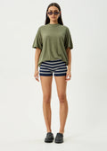 DELTA KNIT SHORTS | NAVY STRIPE