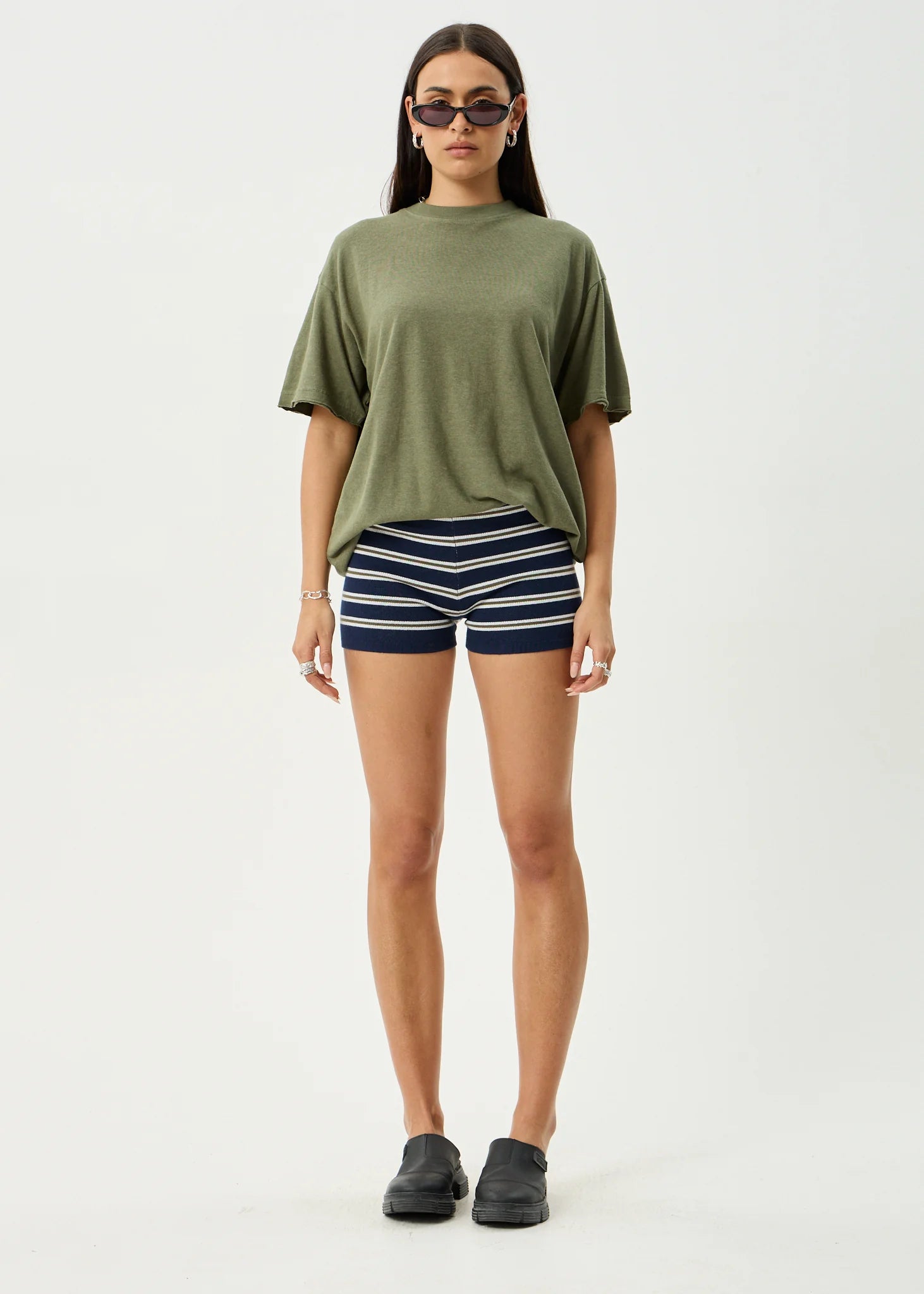 DELTA KNIT SHORTS | NAVY STRIPE