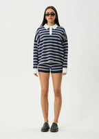 DELTA KNIT SHIRT | NAVY STRIPE