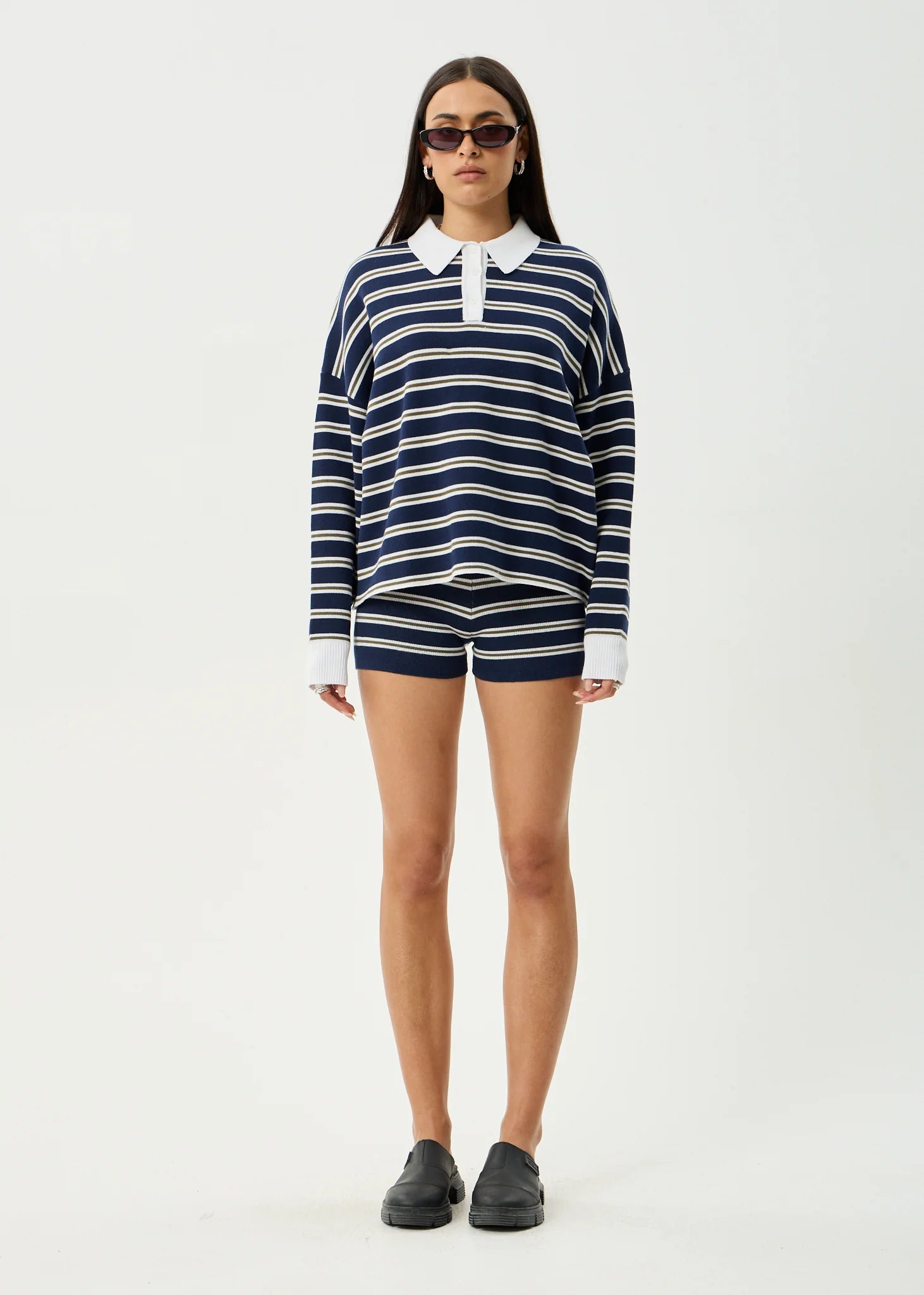 DELTA KNIT SHIRT | NAVY STRIPE