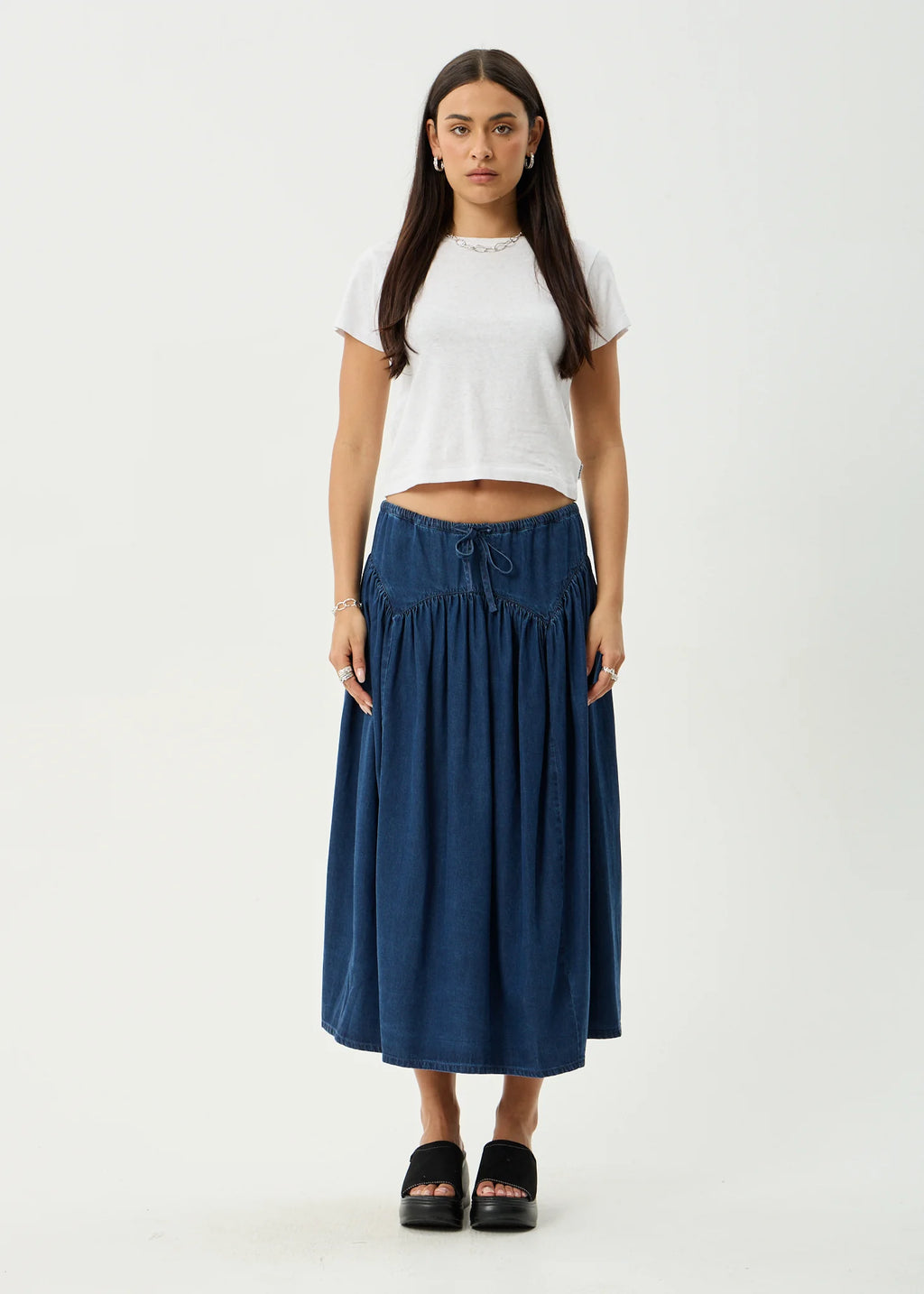 PALMER MIDI SKIRT | INK
