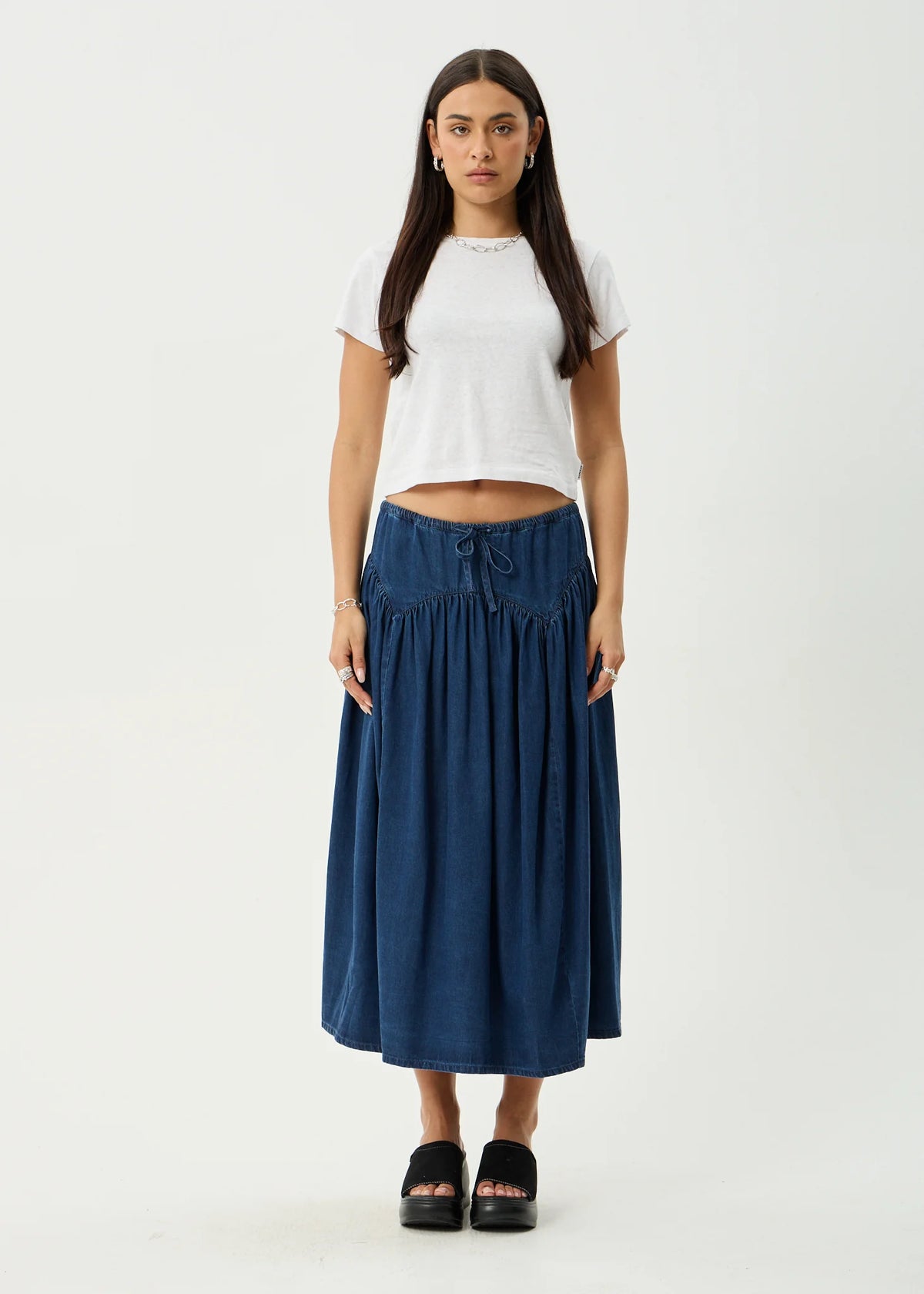 PALMER MIDI SKIRT | INK