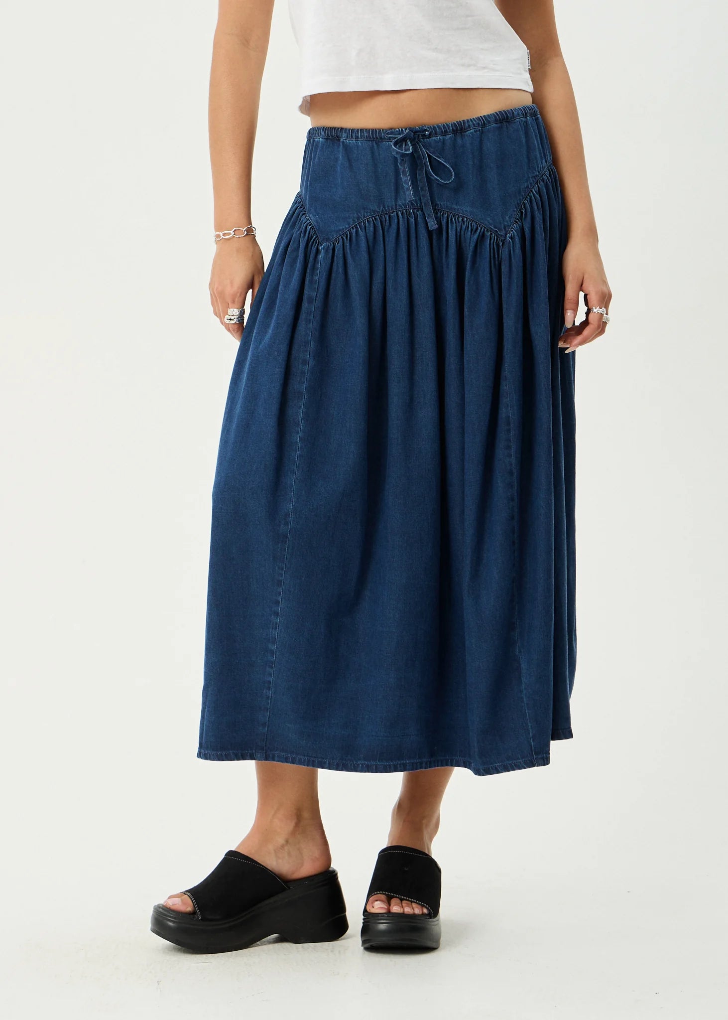 PALMER MIDI SKIRT | INK