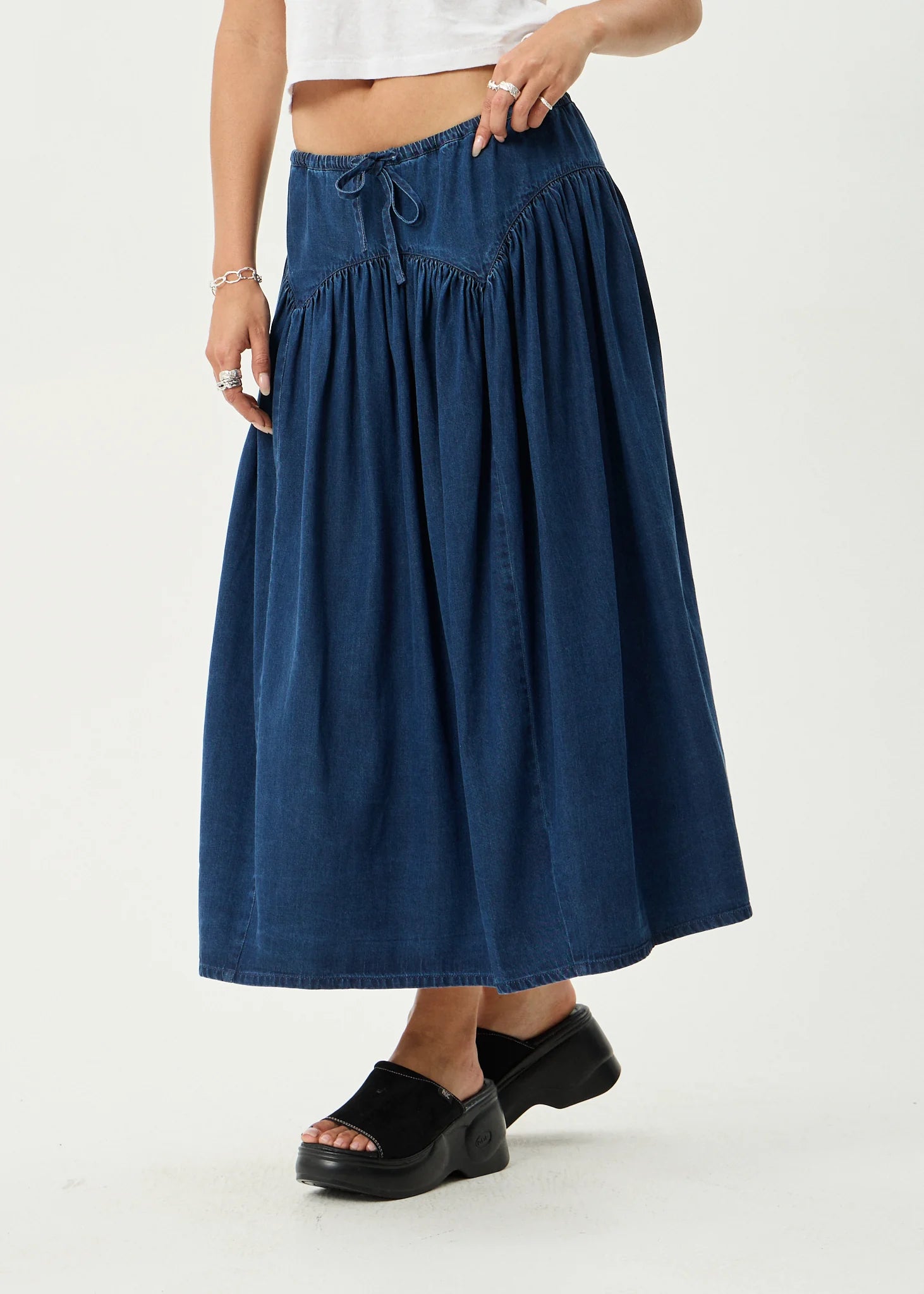 PALMER MIDI SKIRT | INK