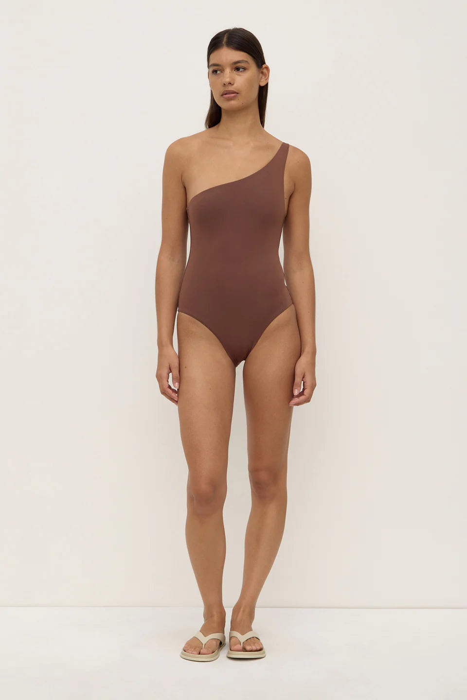 ELLA ASYMMETRICAL ONE PIECE |  ESPRESSO