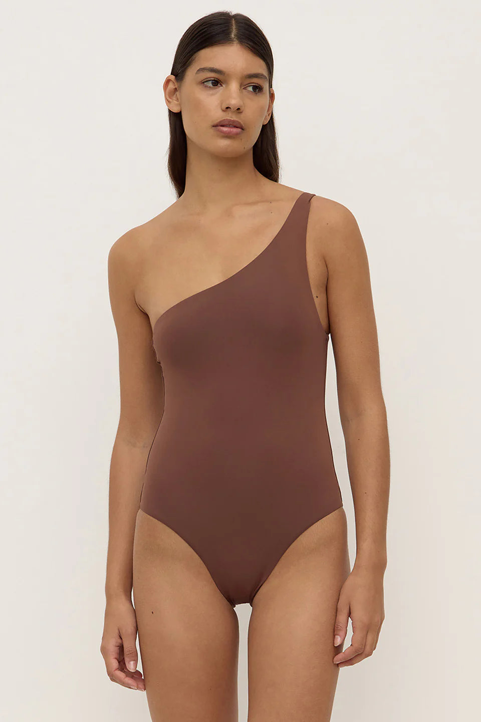 ELLA ASYMMETRICAL ONE PIECE |  ESPRESSO