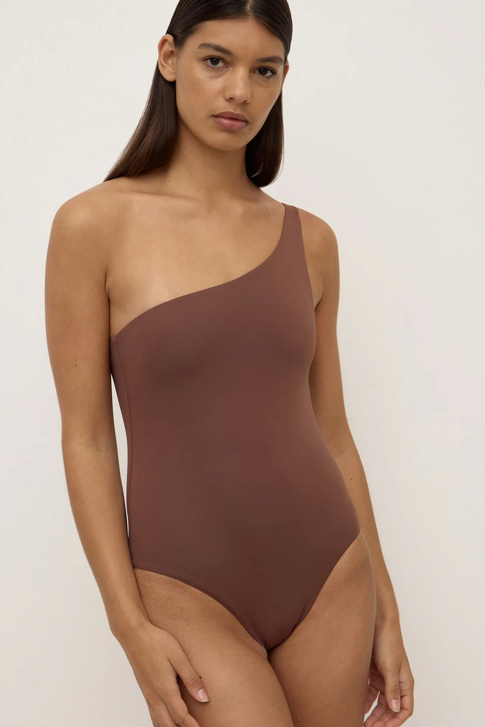 ELLA ASYMMETRICAL ONE PIECE |  ESPRESSO