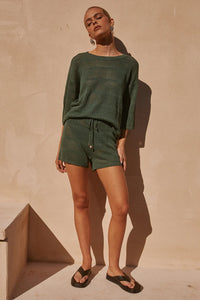 SAMIA TOP | OLIVE