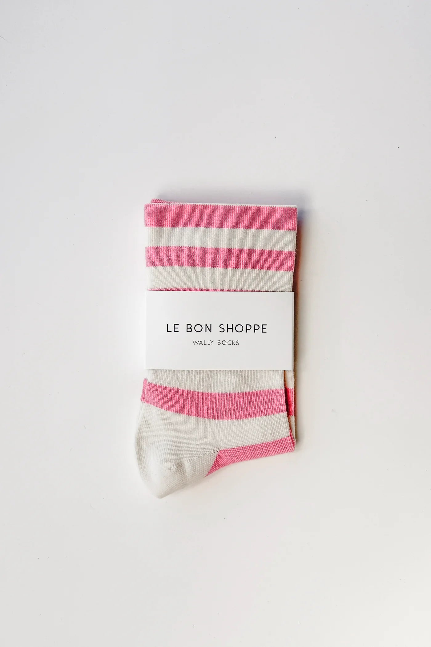 Le Bon Shoppe Wide Wally Socks Rose Stripe