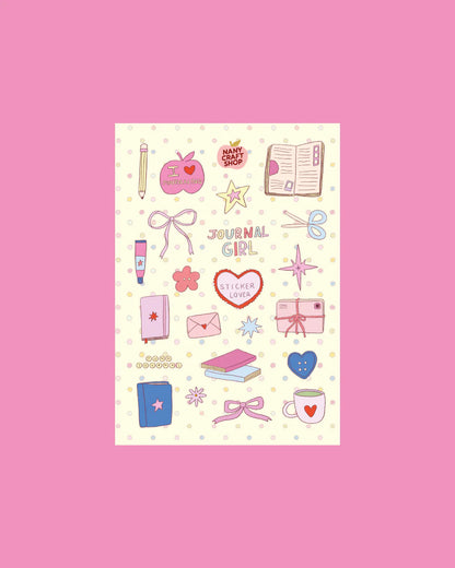 Nany Craft Shop Crafty Girl A5 Sticker Sheet