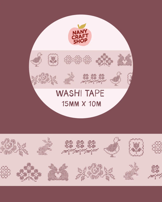 WASHI TAPE EMBROIDERY | NANY CRAFT