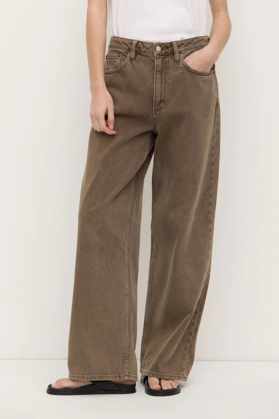 WOMENS BOYFRIEND JEAN | GANACHE