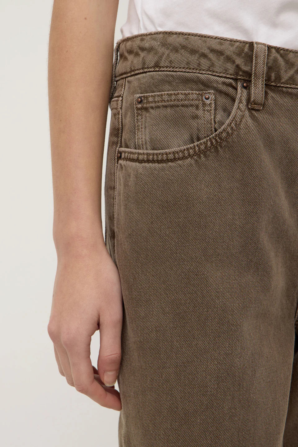 WOMENS BOYFRIEND JEAN | GANACHE