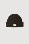 WOOL RIB BEANIE | GANACHE