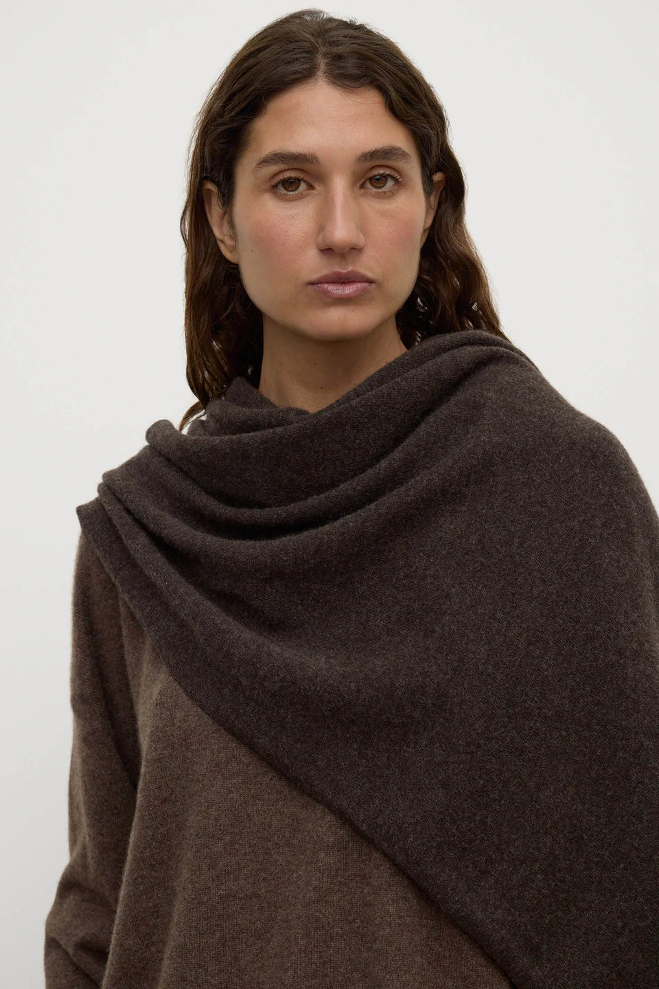 WOOL SCARF | GANACHE
