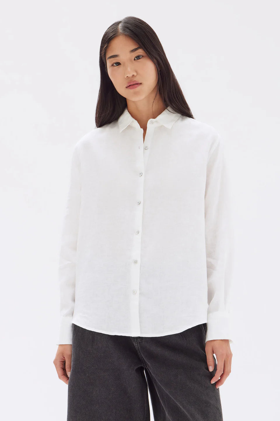 XANDER LONG SLEEVE SHIRT | WHITE