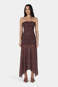 ZELLA MIDI DRESS | DAISY DOT CHERRY