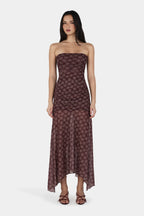 ZELLA MIDI DRESS | DAISY DOT CHERRY