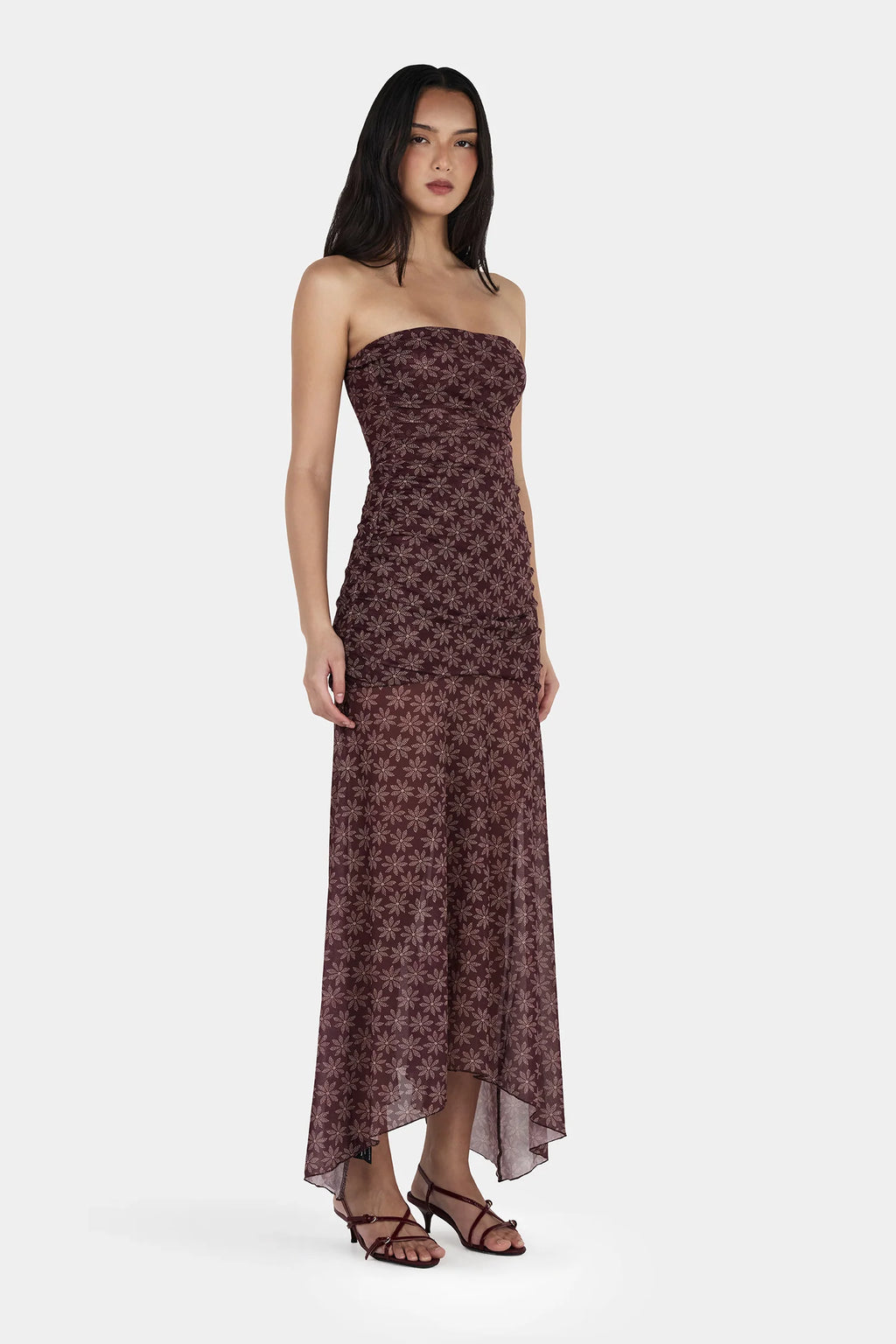 ZELLA MIDI DRESS | DAISY DOT CHERRY