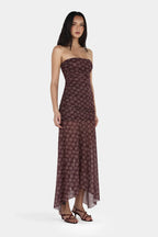 ZELLA MIDI DRESS | DAISY DOT CHERRY