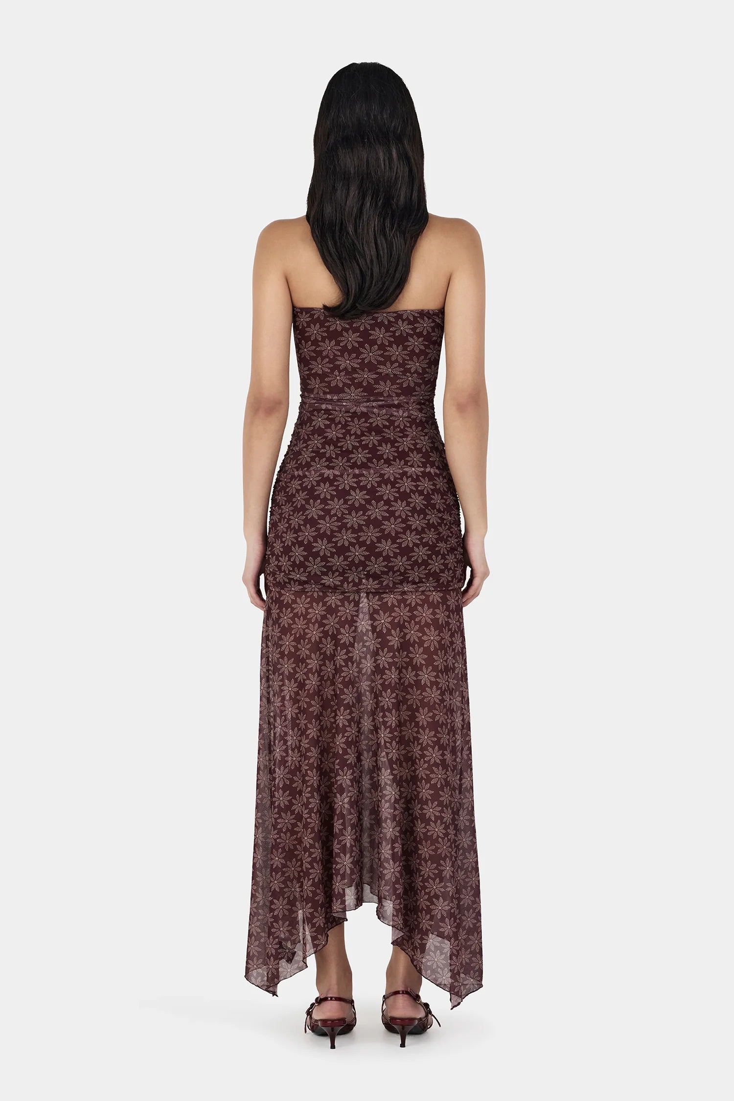 ZELLA MIDI DRESS | DAISY DOT CHERRY