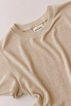 Zulu & Zephyr Rib Hemp Jersey T-Shirt Husk